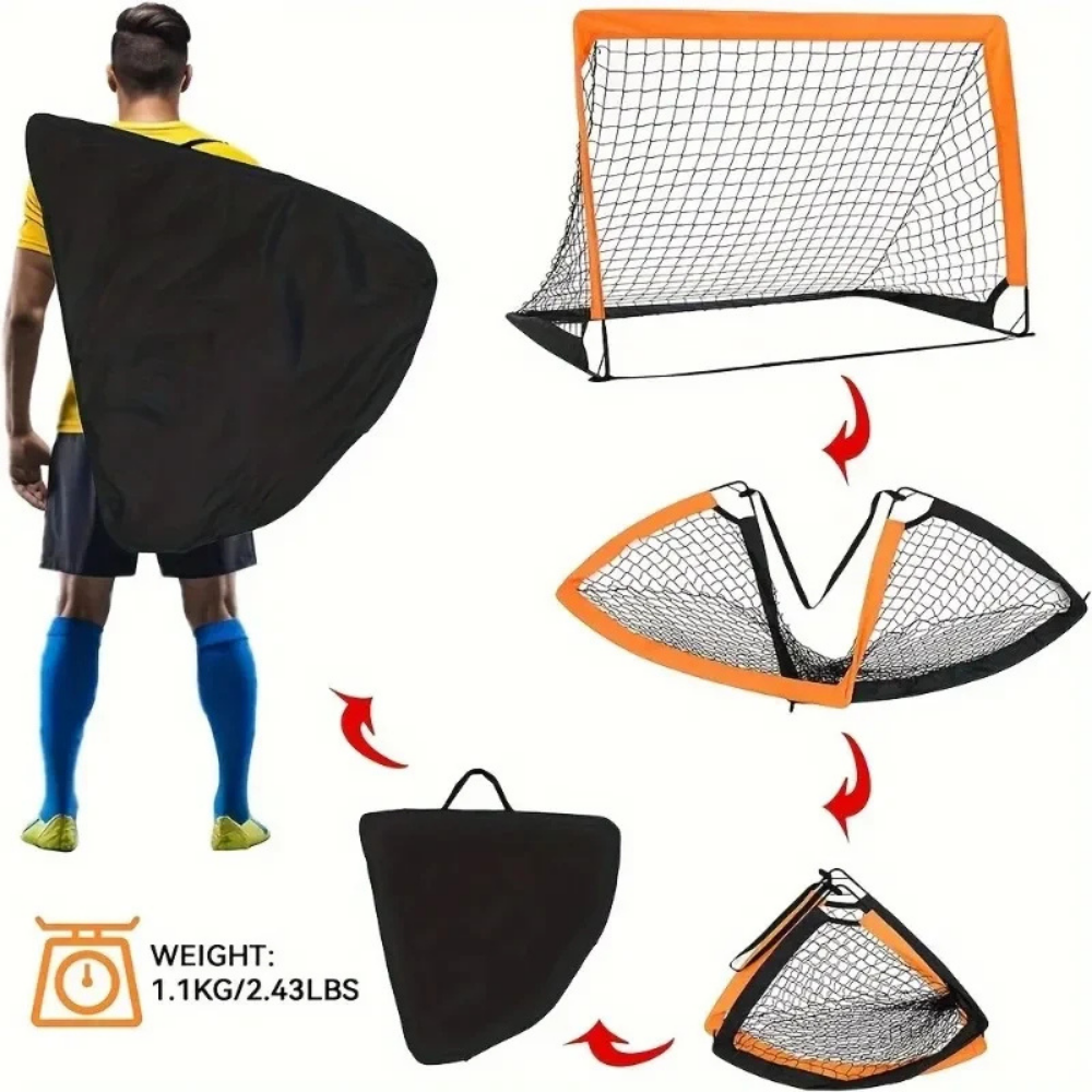 Tragbares Fußballtor Einfacher Aufbau Für das Training im Garten