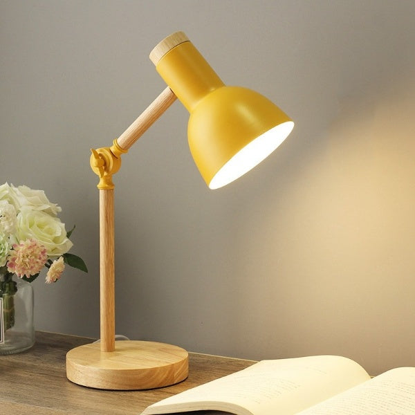 Nordic Wooden LED Desk Lamp | Scandinavian Minimalist Lighting