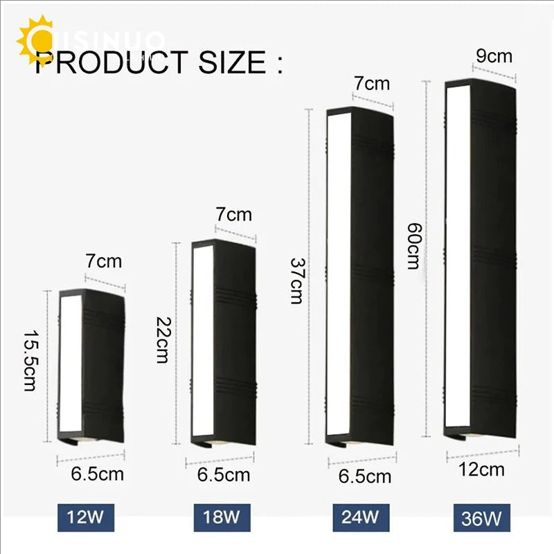 Modern LED Outdoor Wall Light | Sleek Waterproof Exterior Lighting