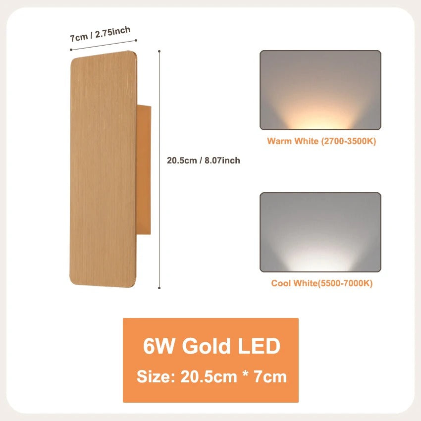 Slimline LED Aluminum Wall Lamp | Modern Up & Down Lighting