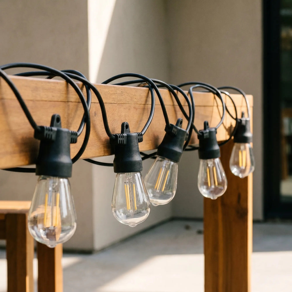 Solarbetriebene Außenlichterkette Dekorative Beleuchtung – DecorsDeluxe