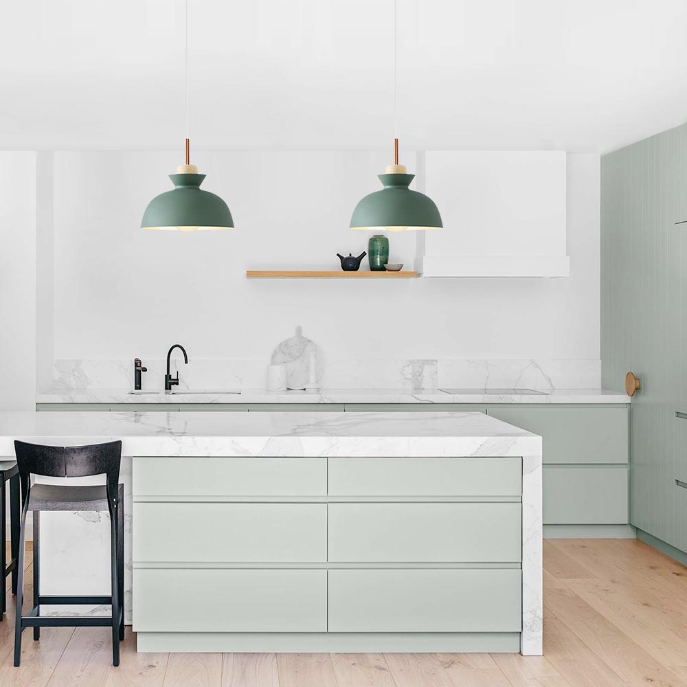 Modern Single Pendant Dome Light | Scandinavian Metal Hanging Lamp