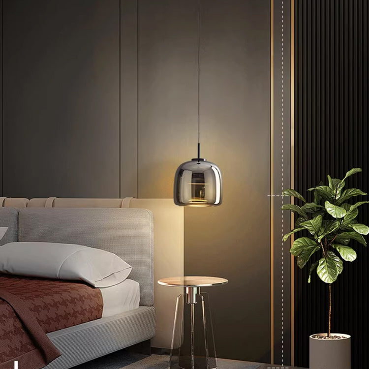 Nordic Black Glass Pendant Light | Modern LED Hanging Lamp