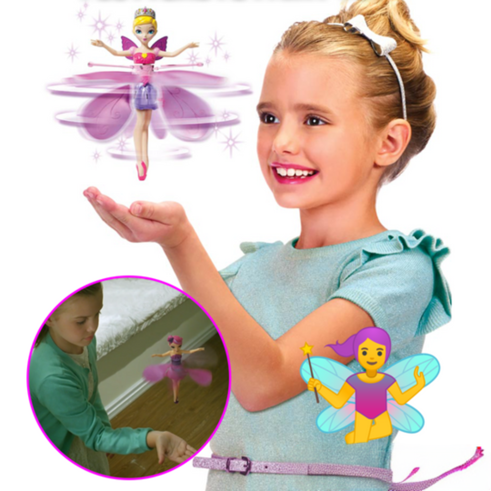 Fliegende Feenprinzessin Spielzeug LED-Lichter Handsensor Kinder