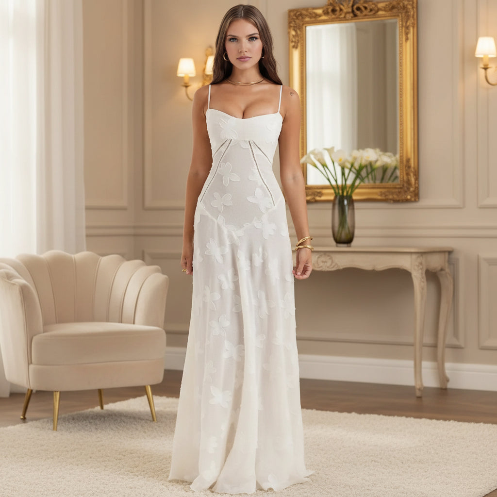 Womens Dress Long Flowy Midi Dress Evening Party – DecorsDeluxe