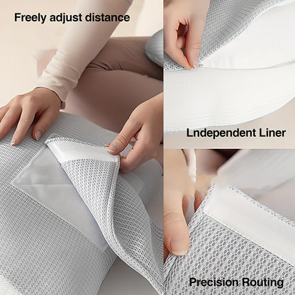 Adjustable Pregnancy Pillow | Ergonomic Maternity Support for Side & Stomach Sleepers