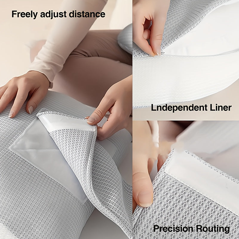 Adjustable Pregnancy Pillow | Ergonomic Maternity Support for Side & Stomach Sleepers