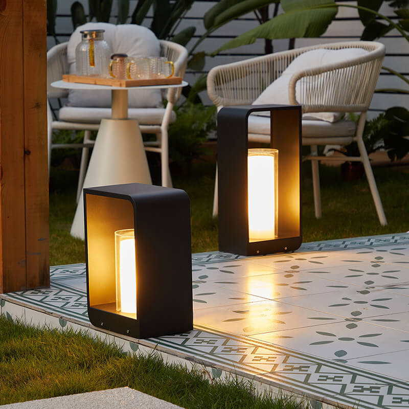 Modern Square Outdoor LED Light | Waterproof Solar LED Light