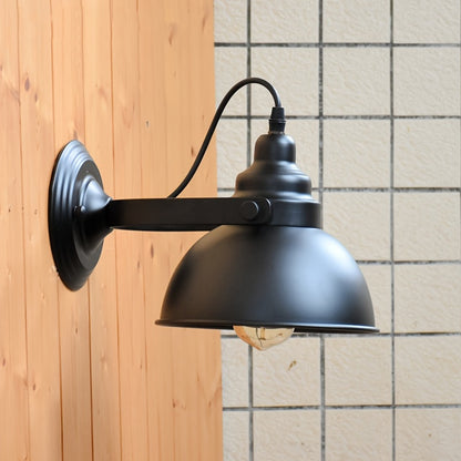 Industrielle Vintage-Wandlampe | Retro Metall-Wandleuchte