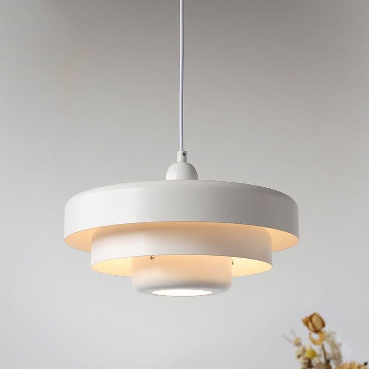 Nordic Vintage Multi-Layered Pendant Lamp | Modern Retro Hanging Light