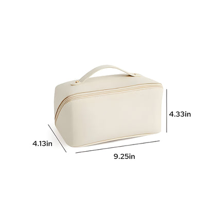 Borsa per trucchi Organizzatore da viaggio Custodia cosmetica in pelle sintetica Grande capacità
