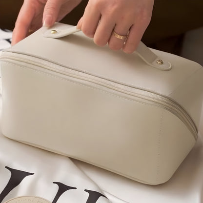 Borsa per trucchi Organizzatore da viaggio Custodia cosmetica in pelle sintetica Grande capacità