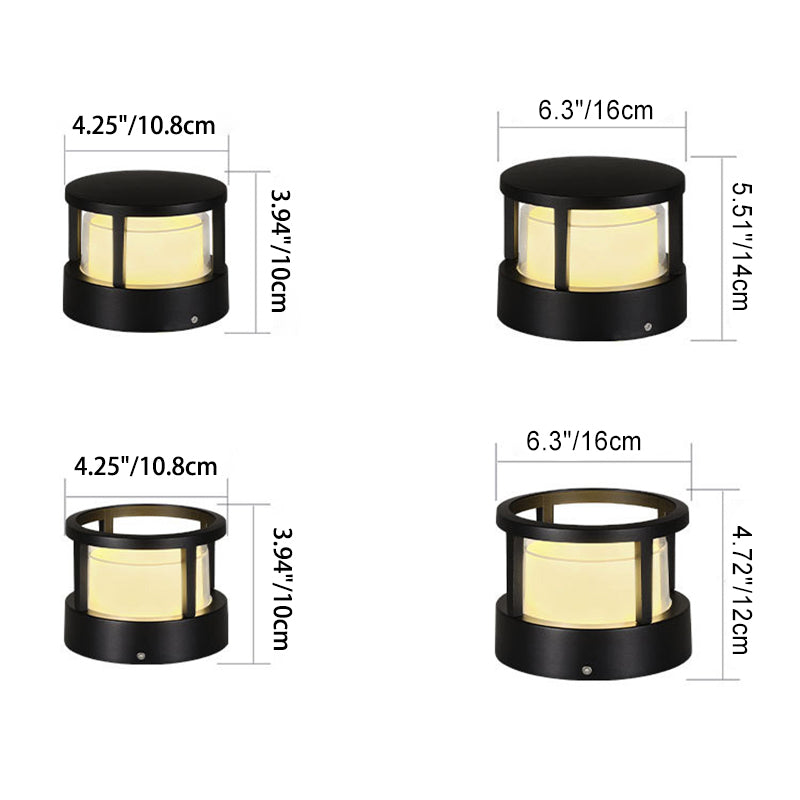 Industrial Waterproof Aluminium Cylinder LED Outdoor Lawn Light