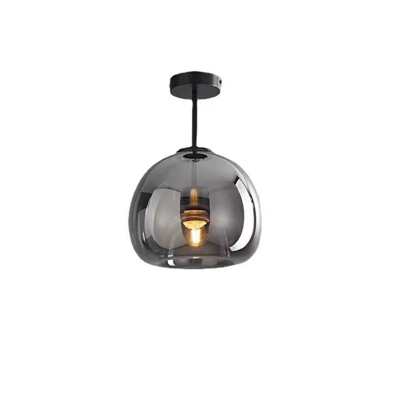 Nordic Glass Ball Ceiling Light | Semi-Flush Mount