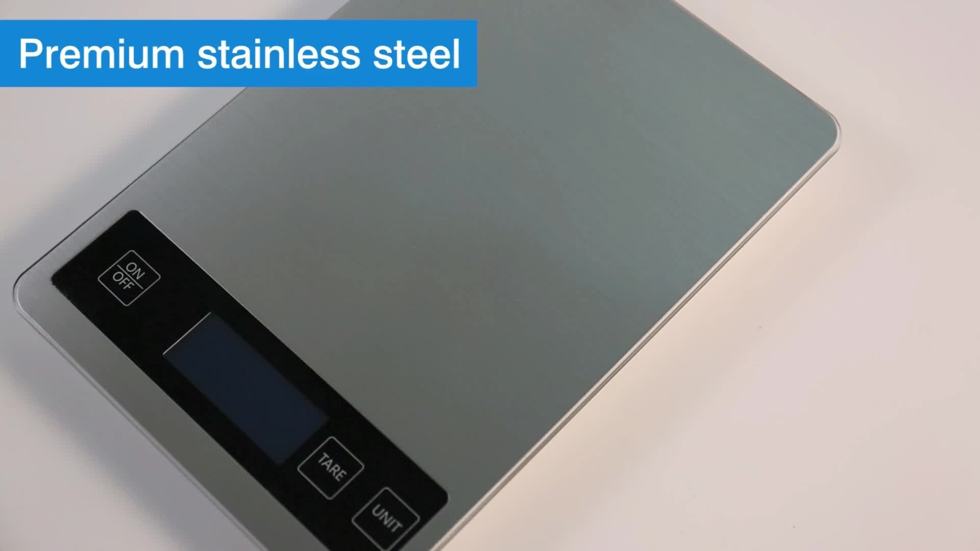 15kg Digital Kitchen Scale | USB Rechargeable Precision Food Weighing Scale