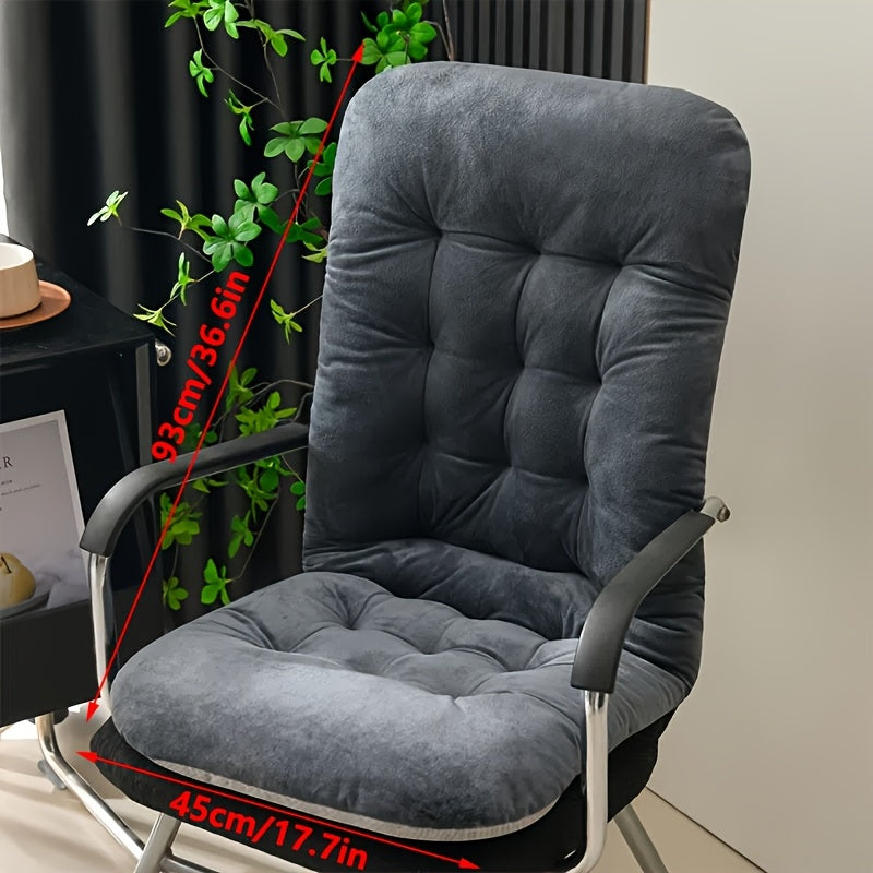 High-Back Chair Cushion | Thickened Soft Seat Pad with Back Support