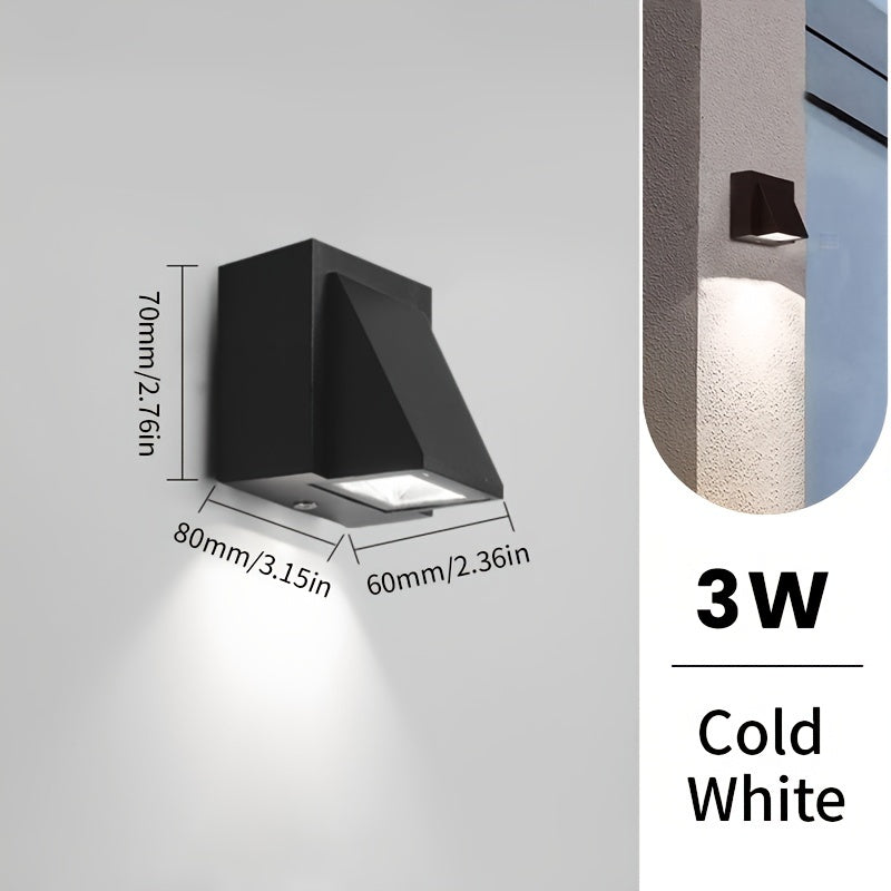 Modern LED Outdoor Wall Light | 3W / 6W Waterproof Decorative Lighting