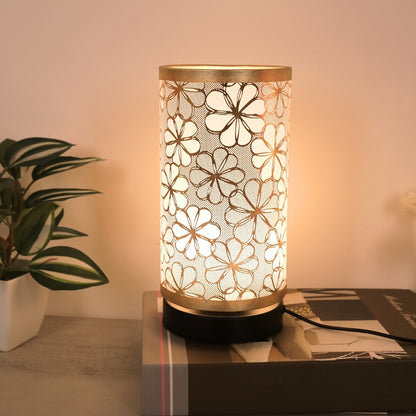 Lámpara de Mesa USB Floral | Luz Decorativa Ambiental Cálida