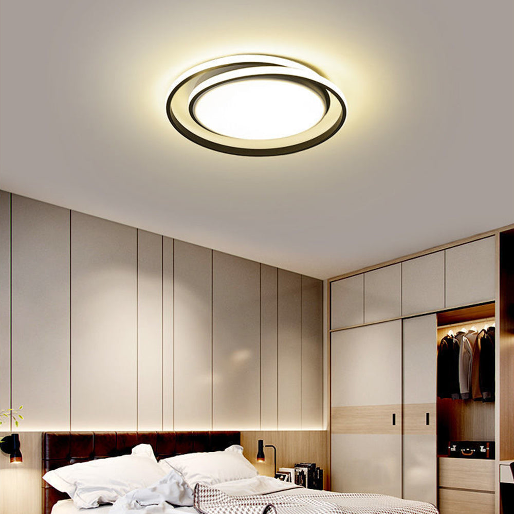 Minimalist LED Circle Ceiling Light | Modern Gold Flush Mount