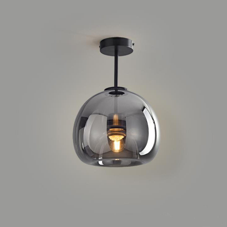Nordic Glass Ball Ceiling Light | Semi-Flush Mount