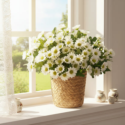 Ramo de margaritas artificiales para el Día de la Madre, centro de mesa decorativo