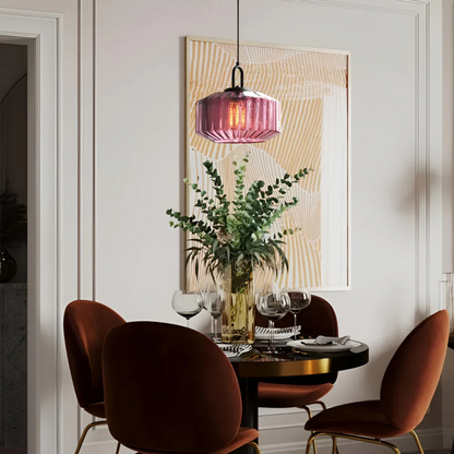 Mireta glaspendel | Retrofarvet glasdesign