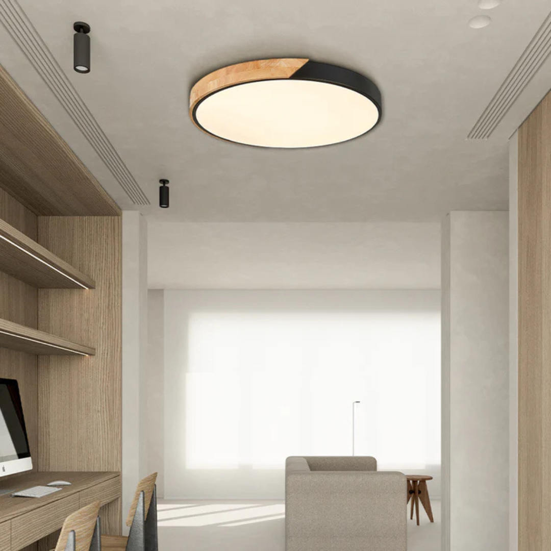 LED Ceiling Light | Modern Nordic Wooden Design