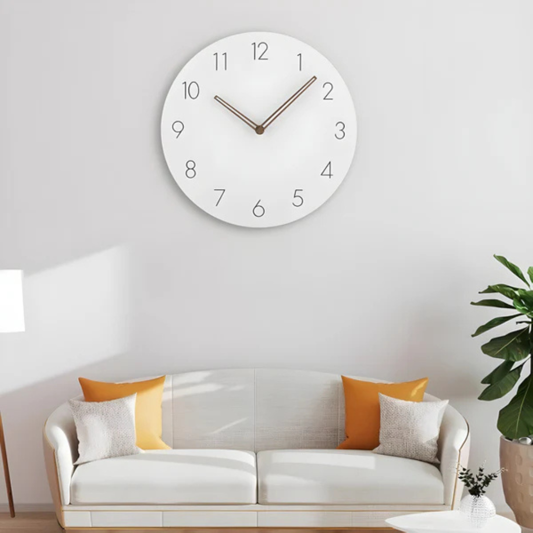Nork Minimalist Wall Clock | Contemporary Wood Design