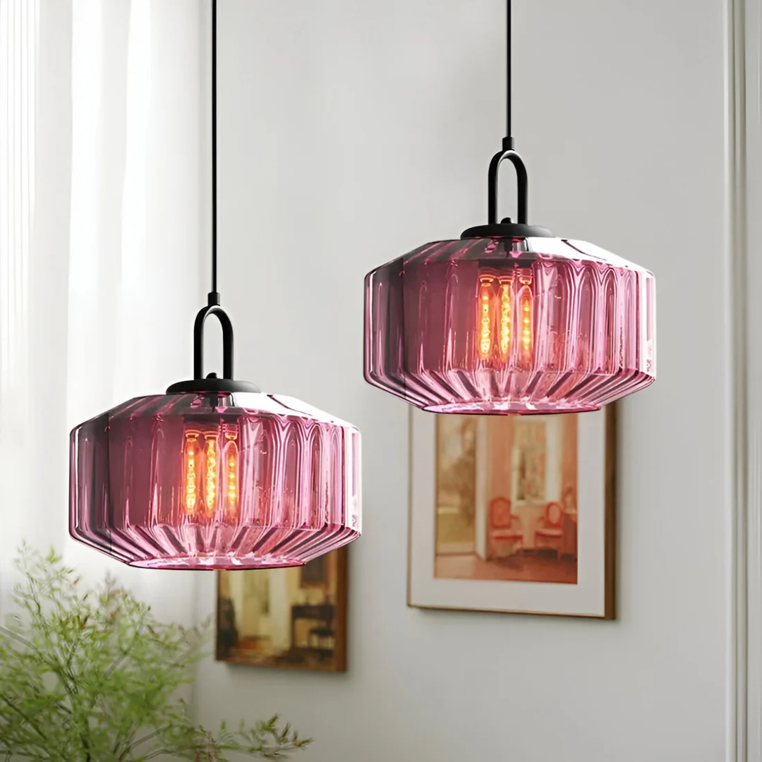 Mireta Glass Pendant Light | Retro-Coloured Glass Design