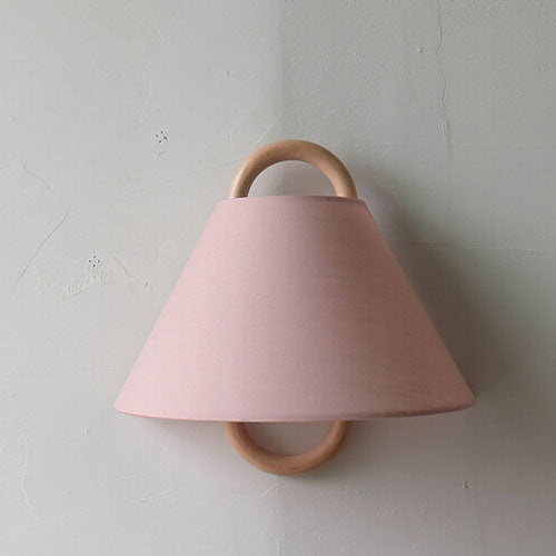 Nordic Wooden Wall Lamp | Minimalist Fabric Shade Sconce