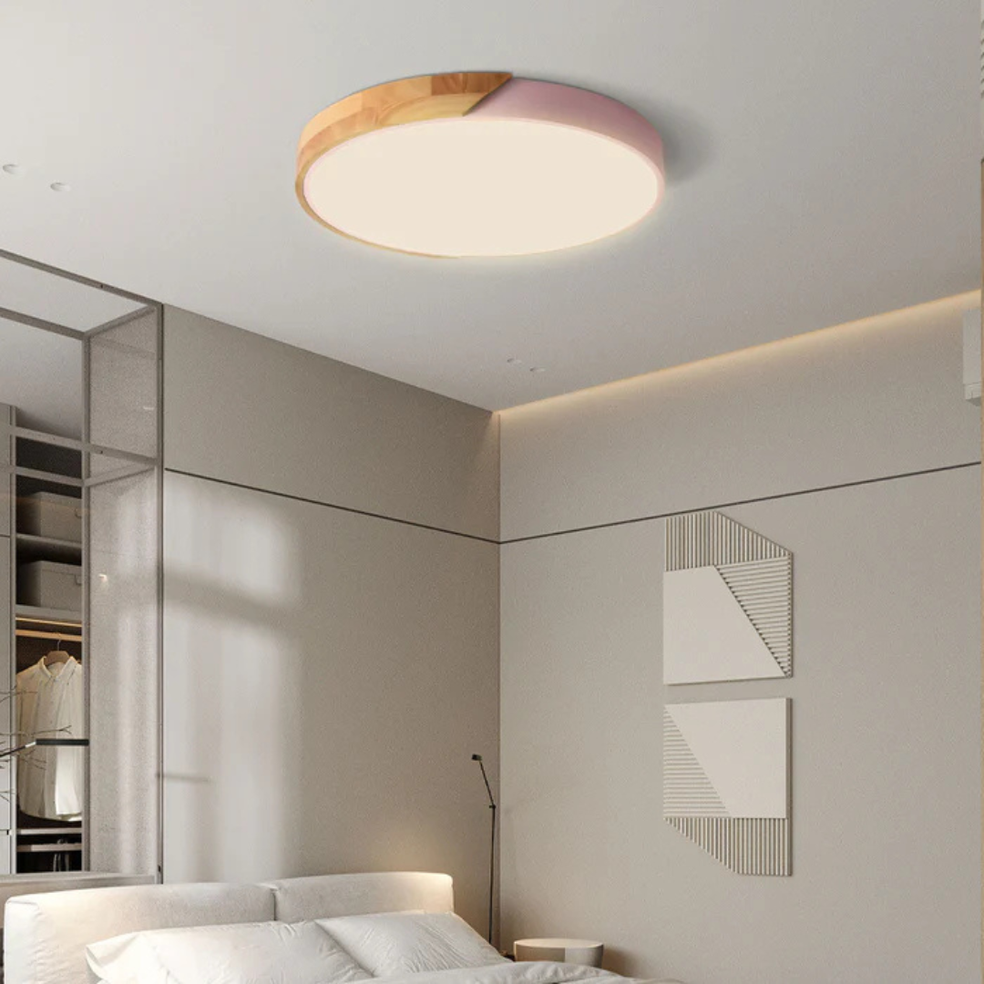 LED Ceiling Light | Modern Nordic Wooden Design