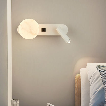 LunarBeam Candeeiro de Parede Duplo | Design Moderno Nórdico para Mesa de Cabeceira