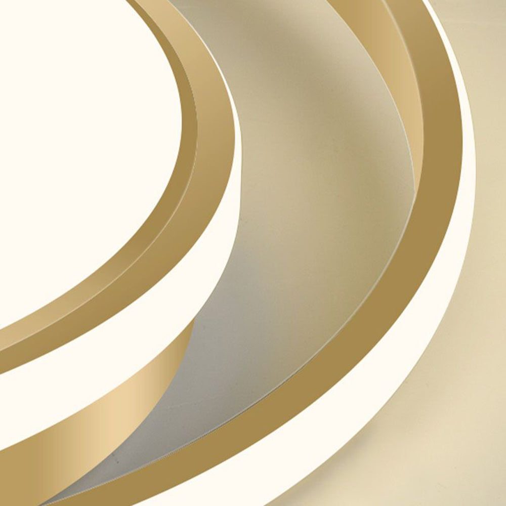 Minimalist LED Circle Ceiling Light | Modern Gold Flush Mount