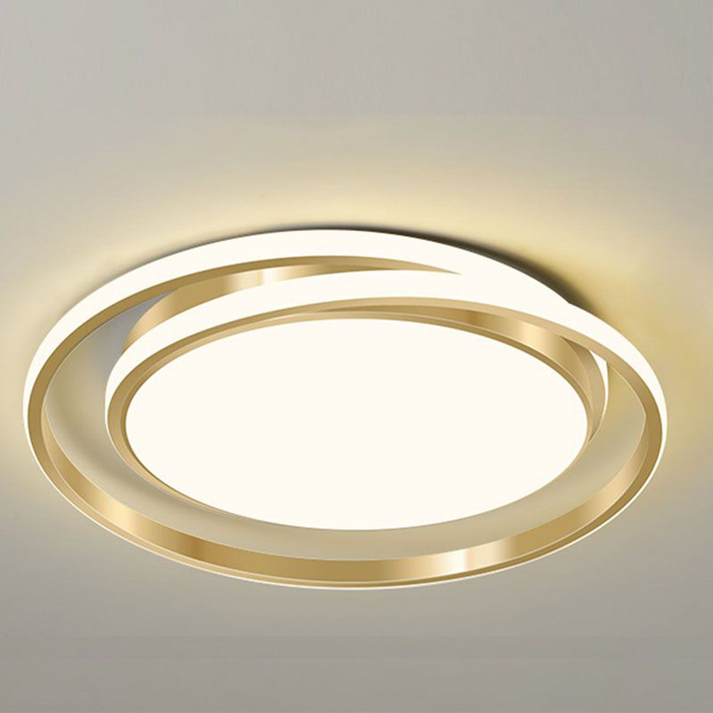 Minimalist LED Circle Ceiling Light | Modern Gold Flush Mount