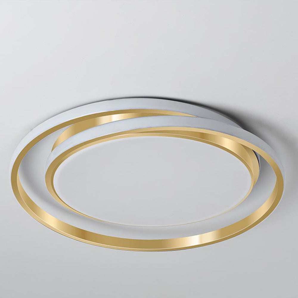 Minimalist LED Circle Ceiling Light | Modern Gold Flush Mount