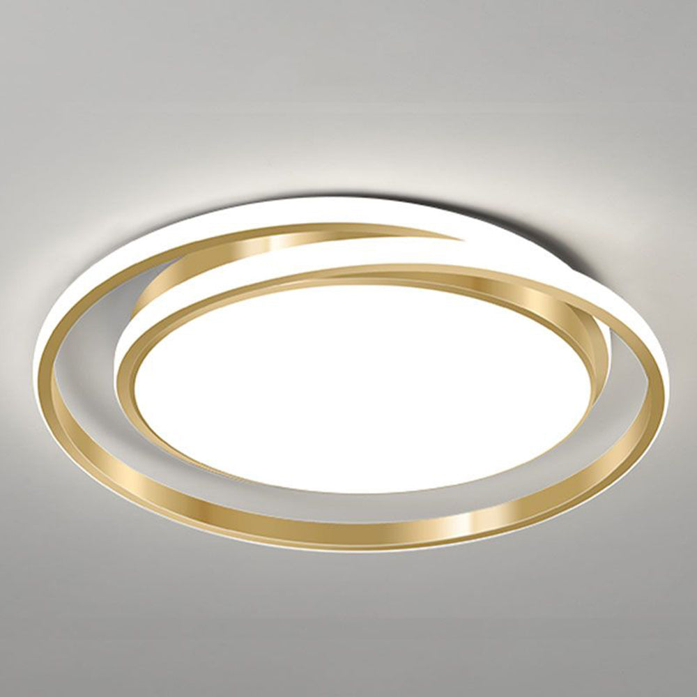 Minimalist LED Circle Ceiling Light | Modern Gold Flush Mount