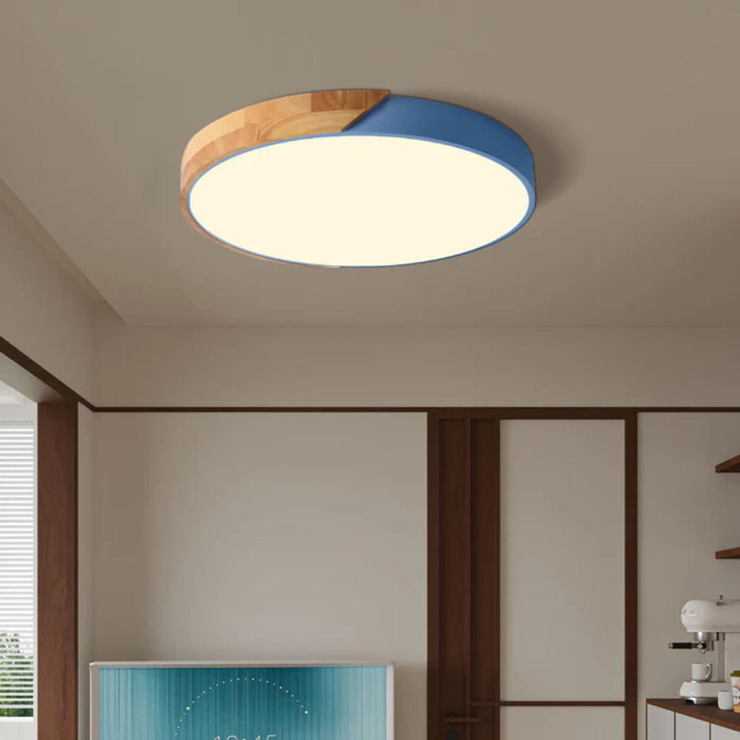LED Ceiling Light | Modern Nordic Wooden Design