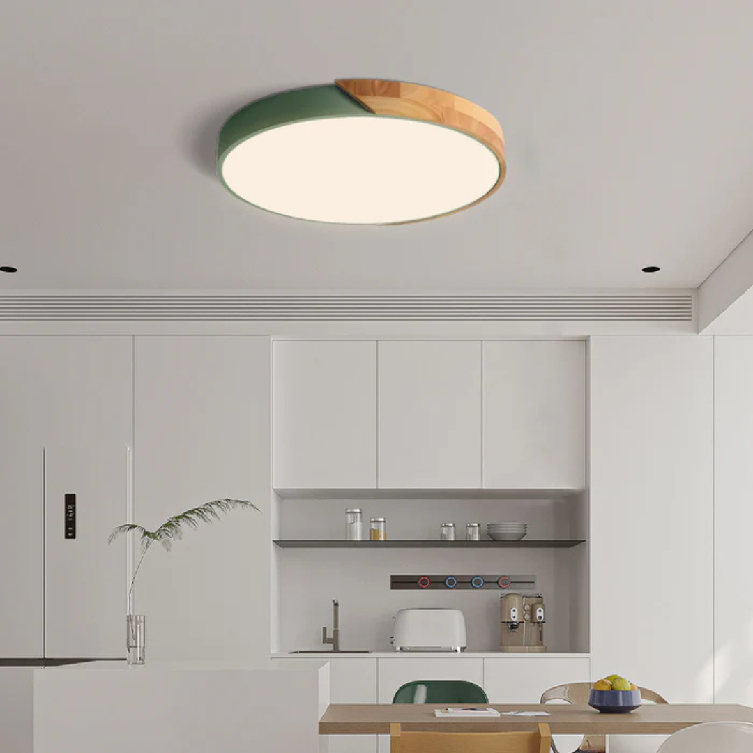 LED Ceiling Light | Modern Nordic Wooden Design