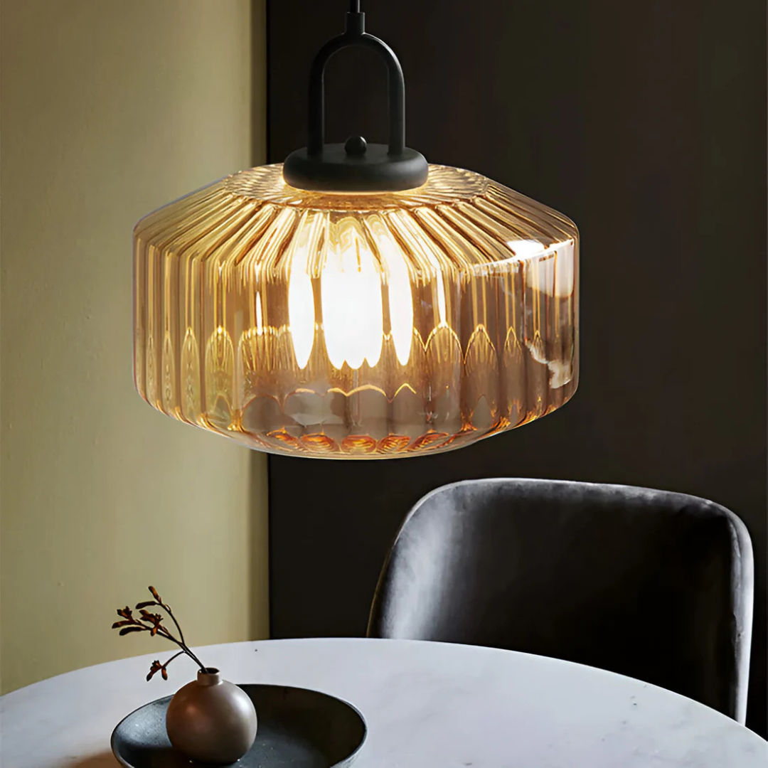 Mireta glaspendel | Retrofarvet glasdesign