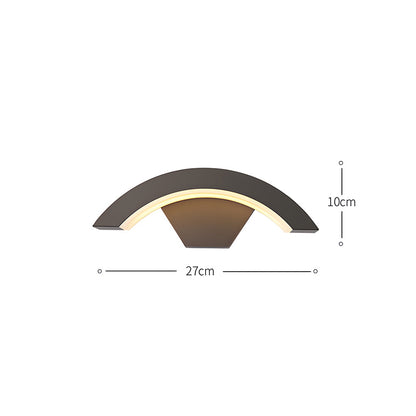 Lumină de perete modernă pentru exterior | Corp LED rezistent la apă IP65