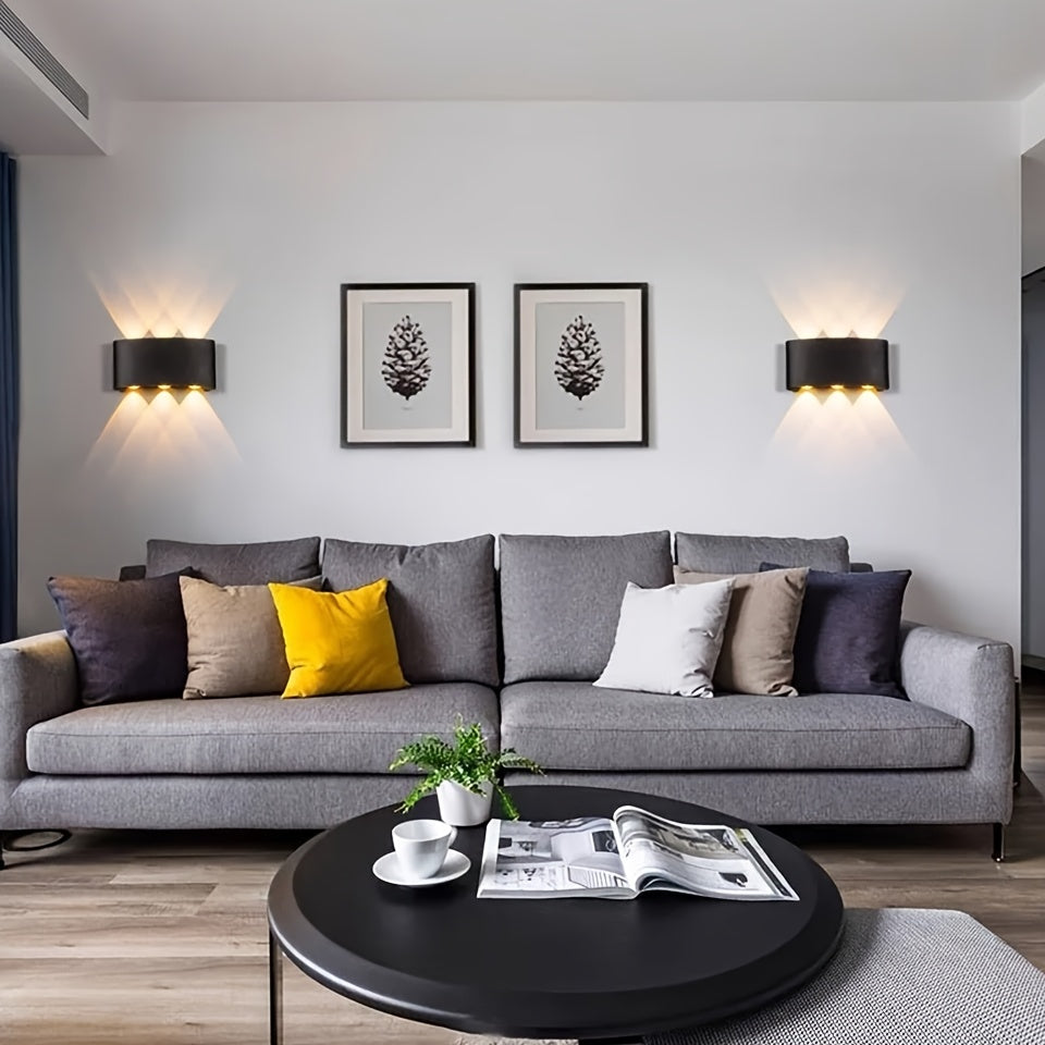 Moderne LED-Wandleuchte mit Doppelstrahl | Innen- & Außenbereich IP55