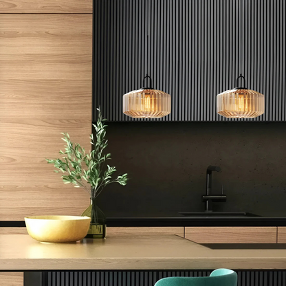 Mireta glaspendel | Retrofarvet glasdesign