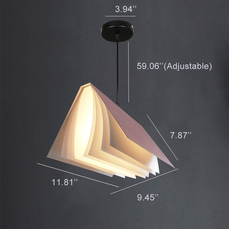Flying Book Pendant Light | Modern Book-Inspired Ceiling Lamp