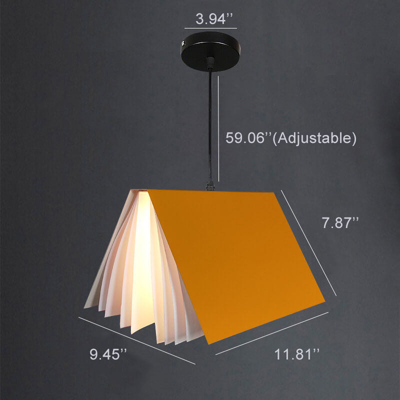 Flying Book Pendant Light | Modern Book-Inspired Ceiling Lamp