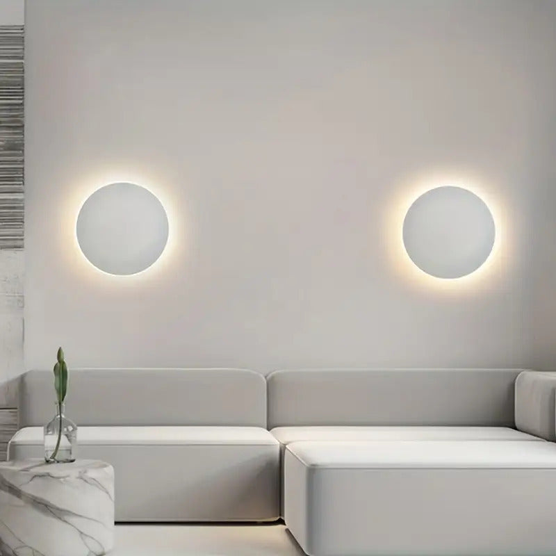 Lumină de perete rotundă LED minimalistă | Design nordic modern
