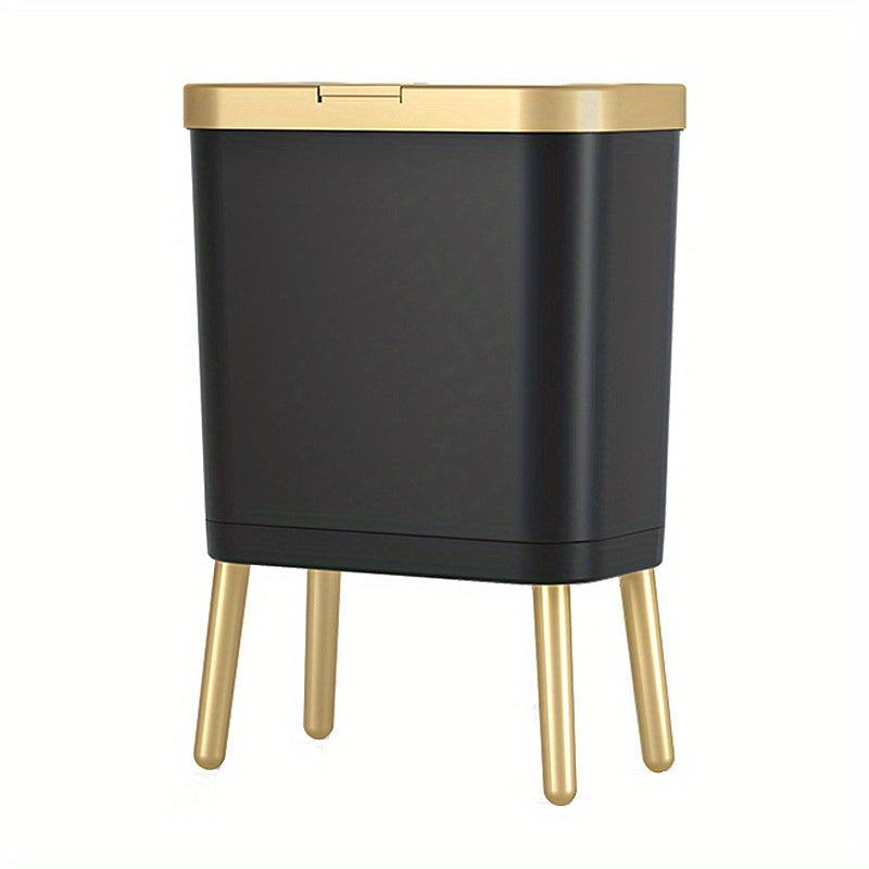 15L Modern Odour-Sealing Trash Can with Elevated Legs | Stylish Waste Bin for Kitchen, Living & Bathroom