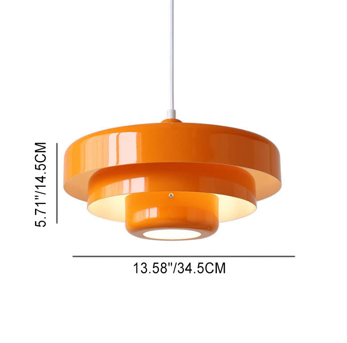 Nordic Vintage Multi-Layered Pendant Lamp | Modern Retro Hanging Light