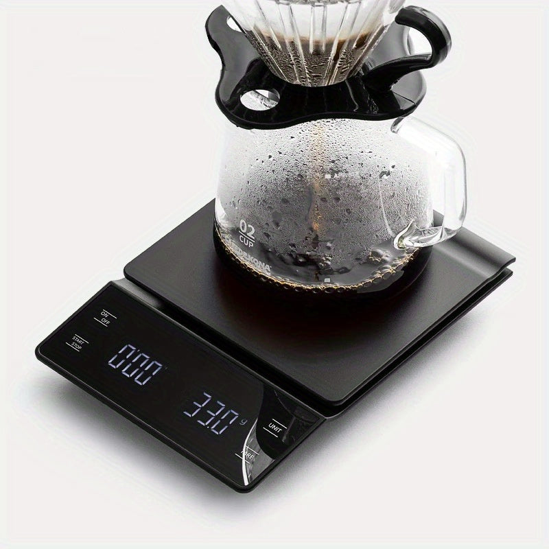 High-Precision Digital Coffee Scale | Multifunctional Kitchen Scale with Timer