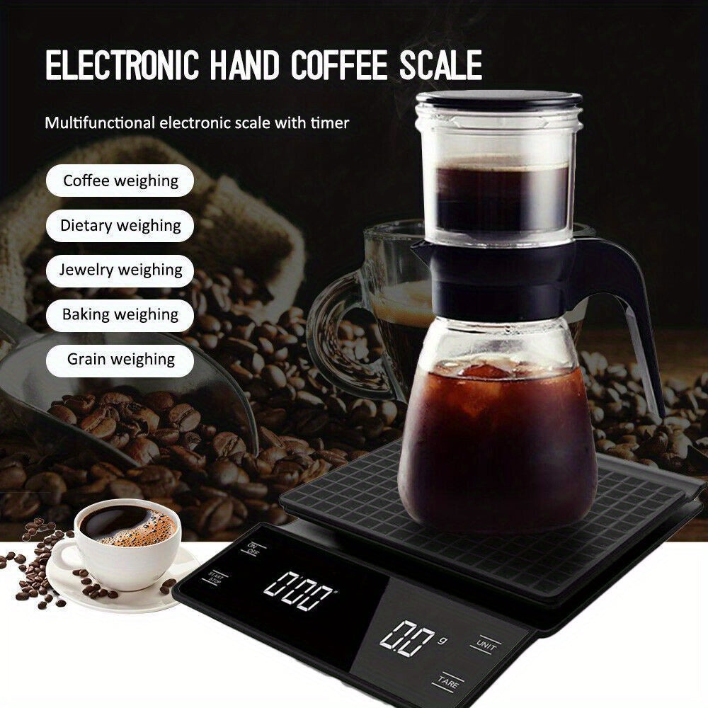 High-Precision Digital Coffee Scale | Multifunctional Kitchen Scale with Timer