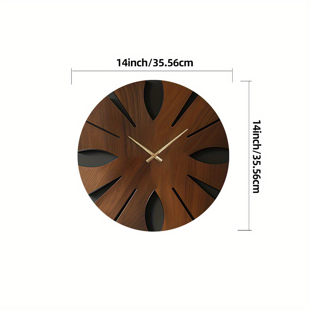 Artistic Wooden Wall Clock | Silent & Elegant Home Décor